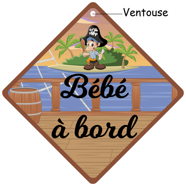 Bébé à bord original Pirate