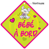 Bébé à bord décor peluche à personnaliser