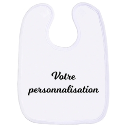 bavoir à personnaliser blanc