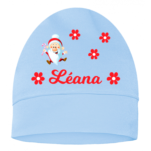 Bonnet de naissance noël personnalisé