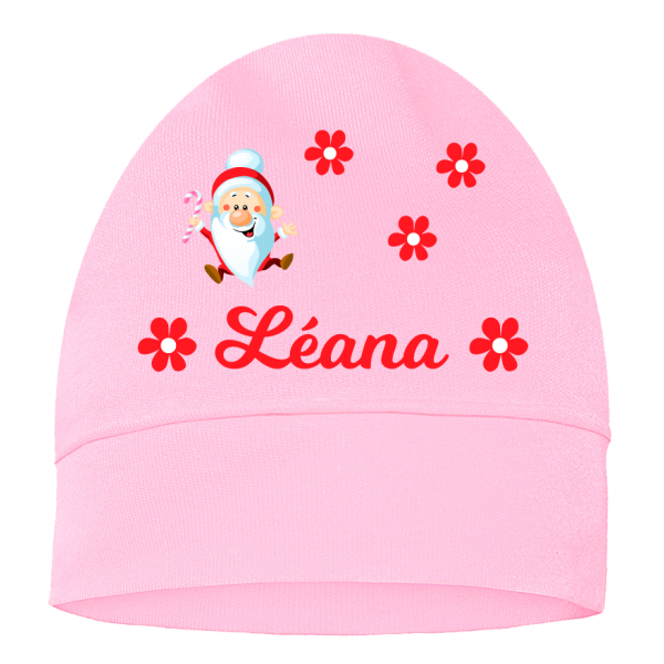 Bonnet de naissance noël personnalisé