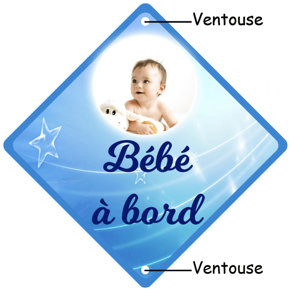 bébé à bord personnalisé étoile