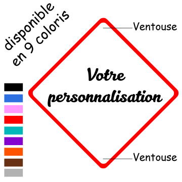 Sticker personnalisé prénom Bébé à bord 2 - CADEAU NAISSANCE 