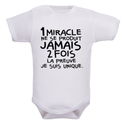 Body Bébé Humour "Futur Tennisman Comme Papa" - Cadeau Naissance Original Imprimé En France