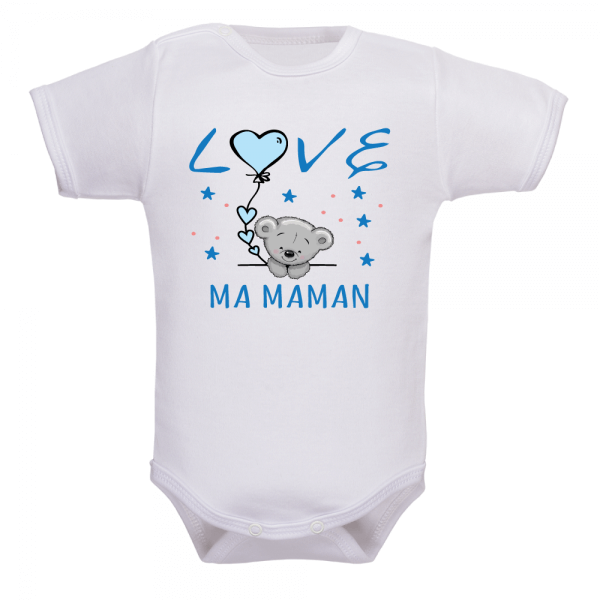 body bébé je t'aime maman