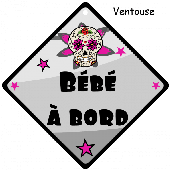 Autocollant symbole bébé à bord français