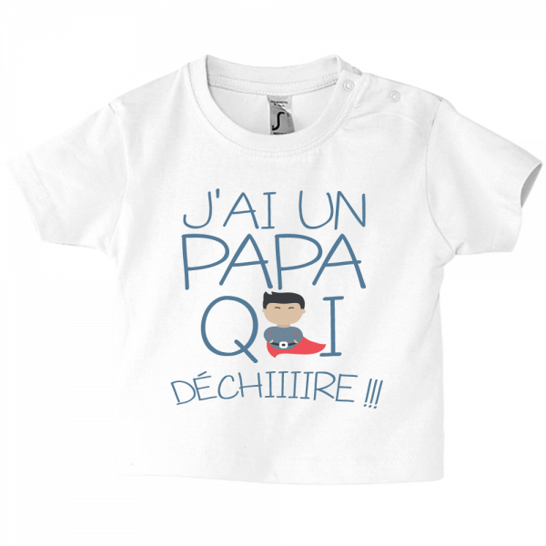 Un vêtement fun pour des enfants ayant un papa qui assure !