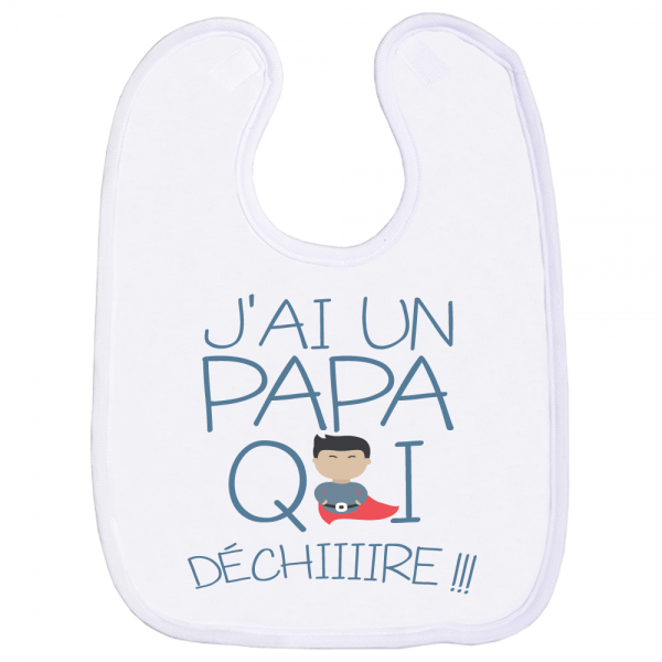 Bavoir Bébé Bonne nuit papa et maman