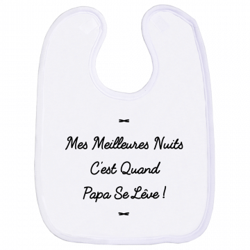 Une bavette originale pour marquer les préférences de bébé