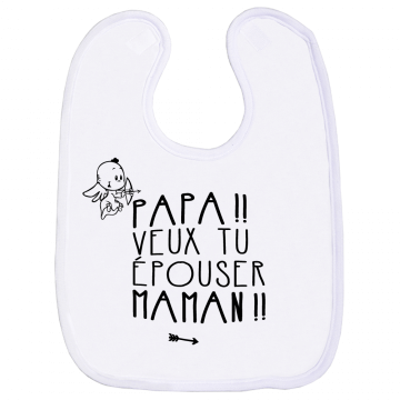 Une bavette qui inverse les codes de la demande en mariage !