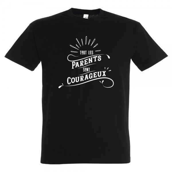 T-shirt pour papa, un slogan rigolo pour souligner le courage des parents !