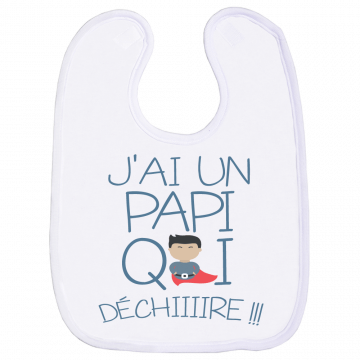 Une bavette pleine d’humour pour un clin d’œil au pépé déjanté !