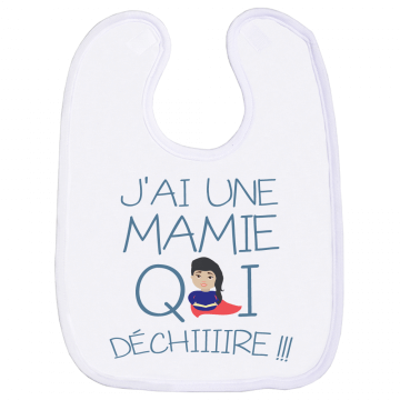 Une bavette rigolote et fun où mémé assure grave !