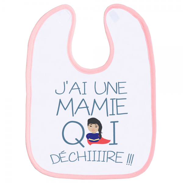 Une bavette rigolote et fun où mémé assure grave !