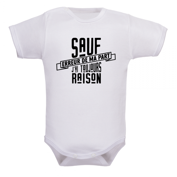 Un vêtement de naissance parfait pour bébé sûr de lui !