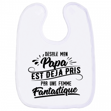 Bavoir prénom bébé personnalisé - Fait main avec ♥︎