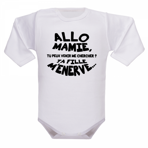 Allo mamie : Body bébé