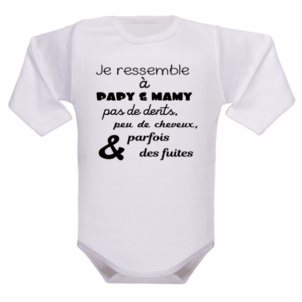 Un vêtement de naissance parfait pour aller chez papi et mamie !