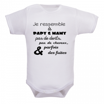 Body Rigolo Pour Papi Et Mamie