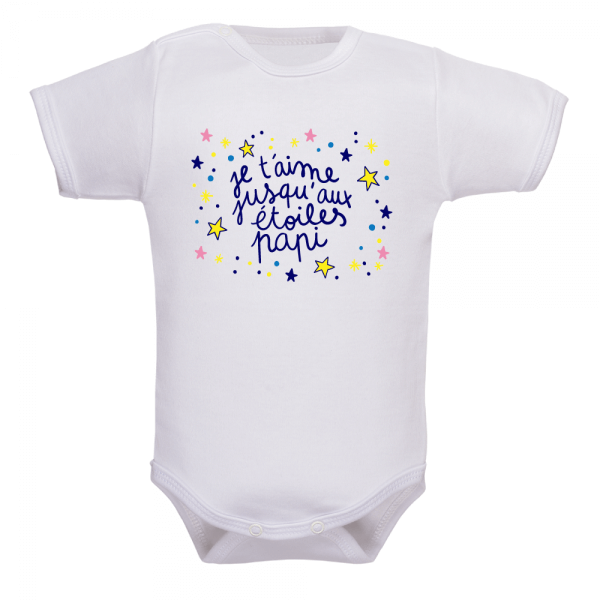 Body de naissance papy je t'aime jusqu'aux étoiles