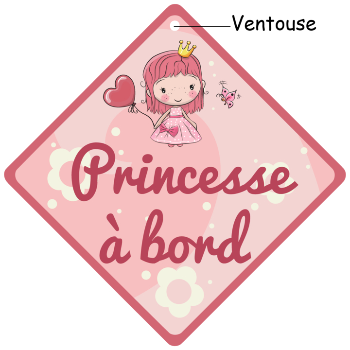 bébé à bord à personnaliser fille