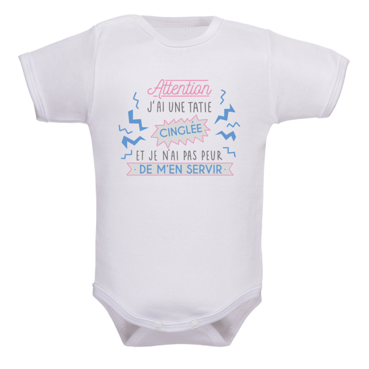 Body bébé tatie cinglé : offrez de la bonne humeur !