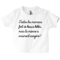 Tee-shirt humour, bébé est la reine des râleuses… comme maman !