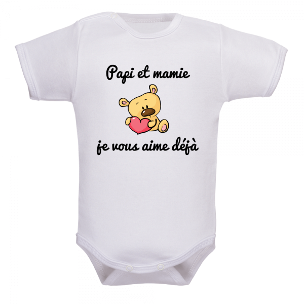 Body bébé je t'aime maman