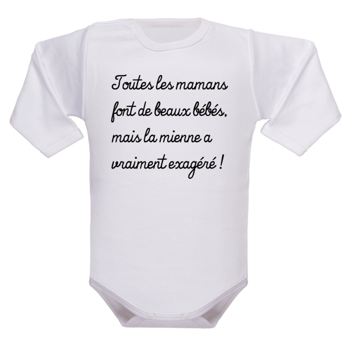 Body bébé je suis aussi bavarde que maman