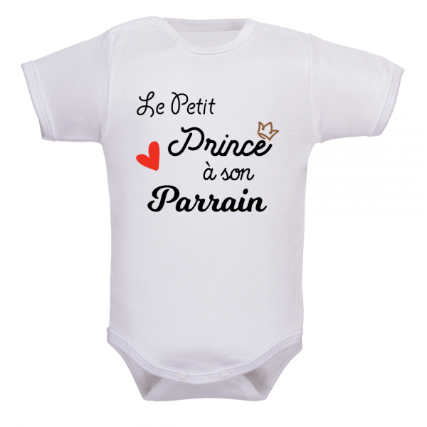 Body bébé "Le petit prince à son parrain"