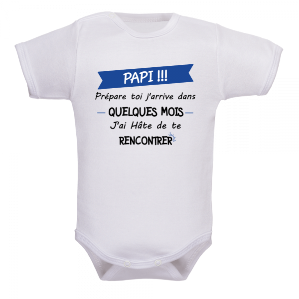 Un body bébé spécial naissance pour papi