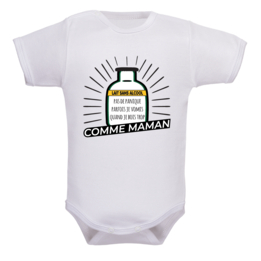 Un body bébé confortable et plein d’humour pour maman
