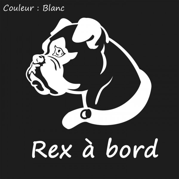 Chien à bord personnalisé, un sticker qui ne manque pas d'originalité