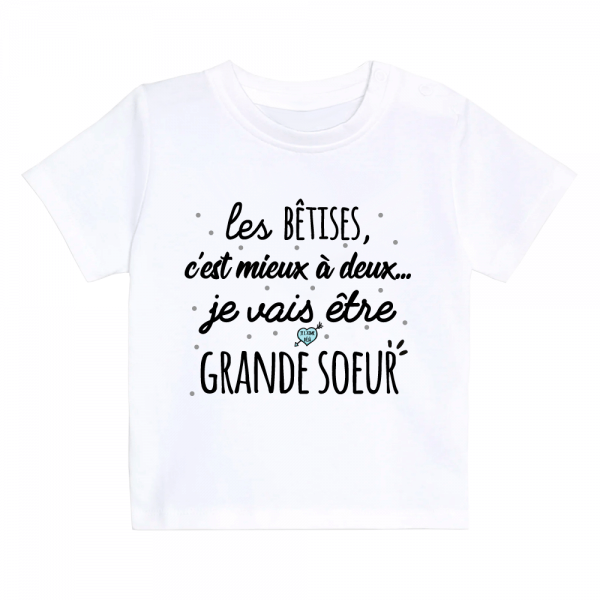 T-shirt enfant futur grand frère / future grande soeur