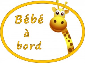 bebe a bord original girafe 
