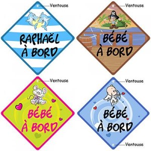 pancarte bébé bord originale