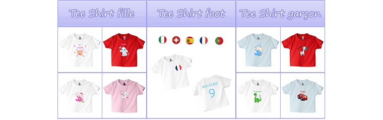 teeshirt enfant personnalisé