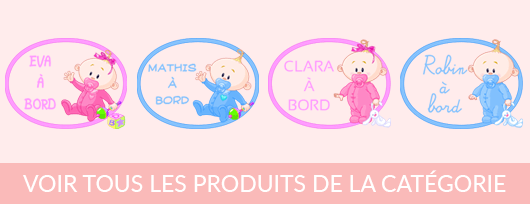 Sticker bébé à bord à personnaliser