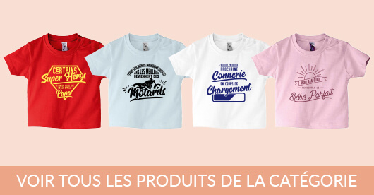 t-shirt bébé pas comme les autres