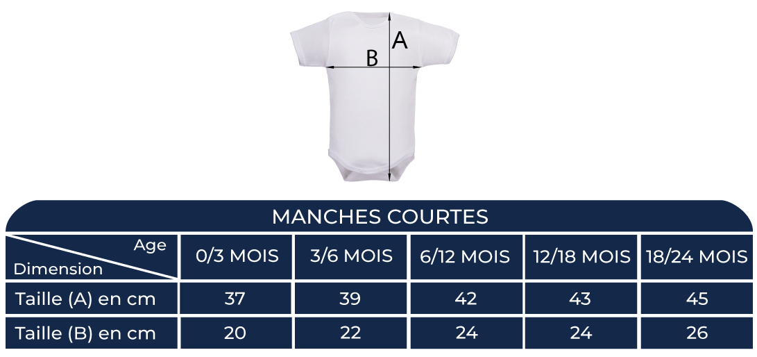 guide des tailles body