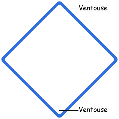 Pancarte bébé à bord avec bordure bleue